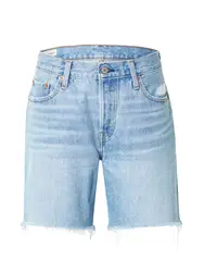 LEVI''''S Shorts  50190S SHORT MED INDIGO - WORN IN  blue denim