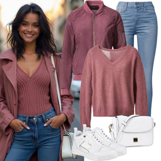Anniversaire Hiver tenues avec Bleu clair Jean Push-up/Jean Sweat/Jeans à Enfiler/Veste en Cuir/Jean Taille Haute/Jeans avec un Trou/Jeans Thermiques/Chaussures en Cuir/Jean Motard Résumé "Outfit für den Frühling"Look: Anniversaire, École, Concert de pop, 18ème anniversaire, Chalets, Fête Des Mères, Jour de Plage