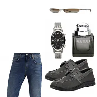 Outfit mit Grau Accessoire Gucci "Thorvald"
