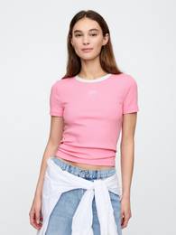 Crop T-shirt with logo - Women's
