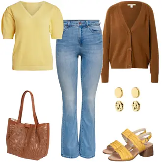 Sommer Outfits mit Hellblau Hose Große Größe/T-shirt/Cropped Jeans/Schlaghose Jeans/Jeans mit Schlitz/男士皮夹克 Only "Retro Alltagslook"