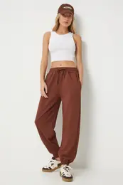 Happiness stanbul Women's Brown Modal Blend Jogger Sweatpants