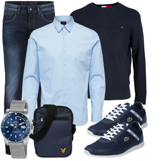 Business Outfits mit Grau Jeans MAC "Casual Business Outfit"