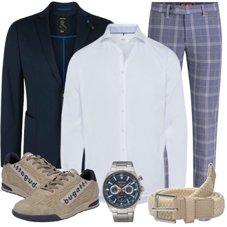 Business Outfits mit Schwarz Anzug S.Oliver "Business Outfit"