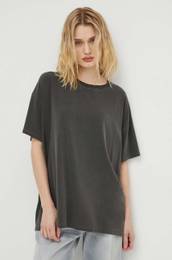 Kratka majica T-SHIRT MC COL BATEAU enska, siva barva PYM02AE24