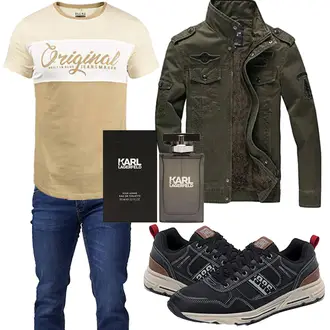 Extravagante Outfit mit Blau OneRedox "Outfits für jeden Tag"Look: Extravagante, Disco, Ausgefallene, Elegant, Classic, Schick, Casual