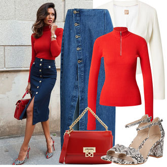 viskóza Outfit sa Krem/Smeđa/Pink/Bijela/Narandžasta Kratki Sako/Sakoi za Bluzu/Znojni Sako/Elegantni Sako/Pleteni Sako/Kožna Jakna za Muškarce/Kožna jakna za muškarce/Sako Jakna Boss "Jarní outfit"