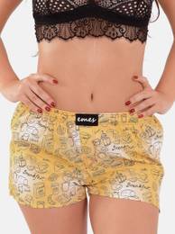 light yellow breakfast shorts
