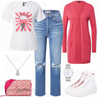 Outfit mit Weiß Sneaker Converse "Stylisher Alltagslook"