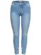 ONLY Carmen Reg Knöchel-Perlen-Skinny Fit Jeans blau