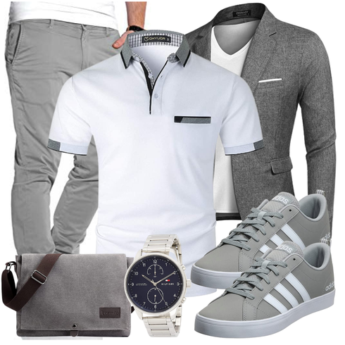 Grau Accessoire Hut Adidas kombinieren