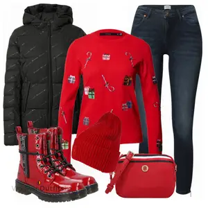 Cooler Kerstlook