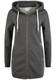 OXMO Vicky Vicky Straight Zip Damen Sweatjacke Kapuzenjacke Hoodie mit Kapuze, Größe:M, Farbe:DAR Grey M (798288)