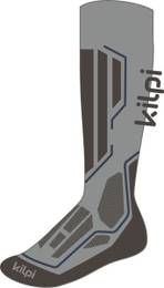 RACER-U light grey sports knee-high socks