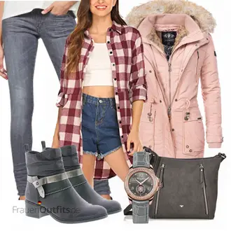 Metallic Outfit mit Grau/Dunkelgrau/Blau Motorradstiefel/Lederjacke/Vintage Stiefelette/Biker Boot/Sommerstiefelette/Gefütterte Stiefelette/Flache Stiefelette/Leder Stiefelette Rieker "Marikoo Mantel"Look: Leger, Elegant, Western, Schick, Premium, Metallic, Country Styl, Vintage, Attraktive