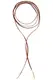 MORE & MORE Kette, Lederband dunkelbeige