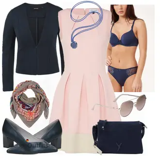Hochzeitsgast Outfits mit Schwarz Große Größe Mantel VERO MODA "Business Style"