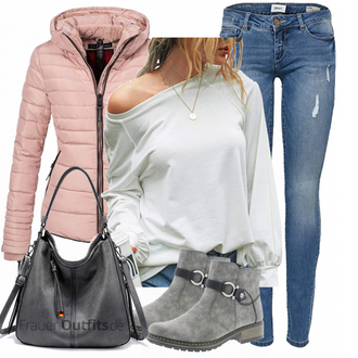 Classic Motorrad Outfit mit Grau/Dunkelgrau/Braun Chelsea Boot/Sommerstiefelette/Leder Stiefelette/Winter Stiefelette/Lederjacke/Biker Boot/Gefütterte Stiefelette/Flache Stiefelette Rieker "Schickes Herbst Outfit"Look: Classic, Smart Casual, Unisex, Outdoor, Schön, Motorrad, Laufen, Reiten
