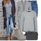 Outfiti s bež Chelsea gležnjačama image