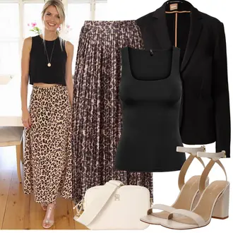 viskóza Outfit sa Crna Pamučni Sakoi/Boyfriend Sako/Kožna Jakna/Kožna Jakna za Muškarce/Sako Jakna/Casual Sako/Elegantni Sako/Pleteni Sako/Kratki Sako/Kožna jakna za muškarce Boss "Proljetni Outfit"