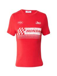 Tričko 'Graphic License Honda Baby' červená / bílá
