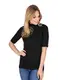 Trigema Damen T-Shirt mit elastischem Stehkragen