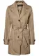 VERO MODA Tracey Damen Trenchcoat Mantel Übergangsjacke mit Reverskragen und Gürtel, Größe:L, Farbe:Silver Mink