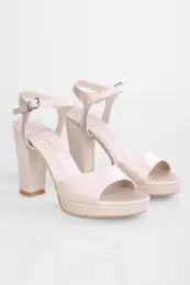 Women's Muna Ten Satin Stone Platform Heel Shoes