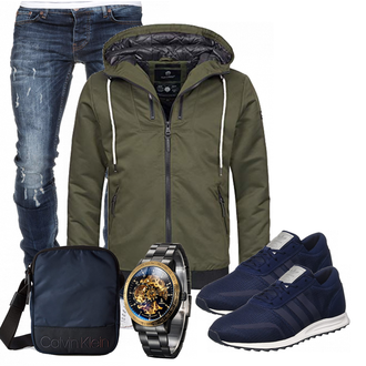 Outfit mit Grün/Blau Navahoo "AMACI"