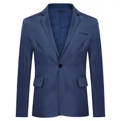 Allthemen Herren modisch Freizeit Blazer Blau 2 M