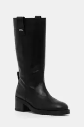 Usnjeni elegantni kornji BROOKLYN enski, rna barva, KL41774
