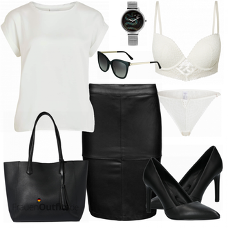 Outfit mit Schwarz High Heel Calvin Klein "Elegantes Herbst Outfit"