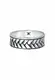KUZZOI Ring Bandring silber / schwarz