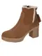 Plateaustiefelette cognac