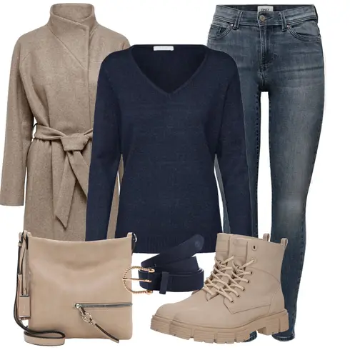 DunkelBlau/Blau Strick Große/Kaschmir-Strickjacke/V-Strickjacke/Wolle Strickjacke/Kaschmir Pullover/Feinstrickpullover/Einfacher Pullover/Pullover Mit V-ausschnitt/Wollpullover Vila kombinieren