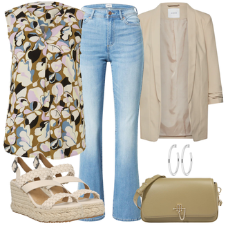 Sommer Outfits mit Hellblau Hose Große Größe/T-shirt/Cropped Jeans/Schlaghose Jeans/Jeans mit Schlitz/男士皮夹克 Only "Casual Business Outfit"