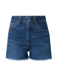 LEVI''''S Jeans ''''RIBCAGE SHORT'''' blue denim