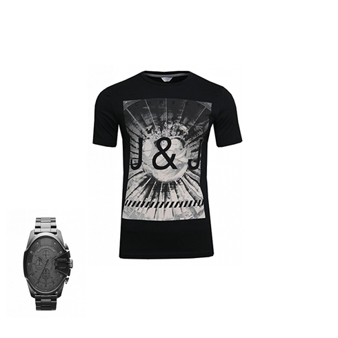 Schwarz T-Shirt Jack & Jones kombinieren