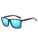 BVAGSS Herren Sonnenbrille Mit Polarisierte Gläser Outdoor Sportarten Schutz Brille UV-Schutz Fahrbrille (Black Frame With Blue Lens)
