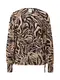ICHI Bluse 'KASANNY' sand / schwarz