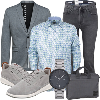 Outfit mit Hemd/Bügelfreies Hemd Olymp "Perfekt fürs Büro"