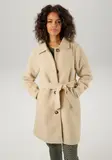 Klassische beige Wollmäntel image