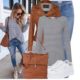 Outfit mit Weiß Sneaker Low/Plateau-Sneaker/Schmaler Sneaker/Sneaker Mit Lochmuster Puma "Stylisches Outfit für den Frühling"