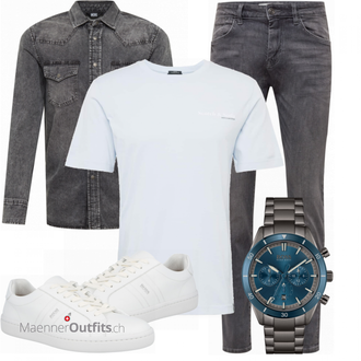Sommer Outfits mit Grau Jeans Tom Tailor "Alltagsoutfit"