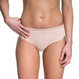 FANCY COTTON HIPSTER - Women's Hipster Panties with Lace Hem - Light Pink