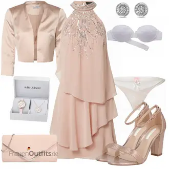 Outfit mit Beige lipsy "Wunderschöner Abend Look"