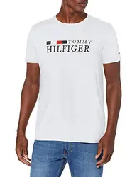 Tommy Hilfiger Herren RWB Tee Sporttop, Weiß (Bright White Yaf), Medium (Herstellergröße:M)