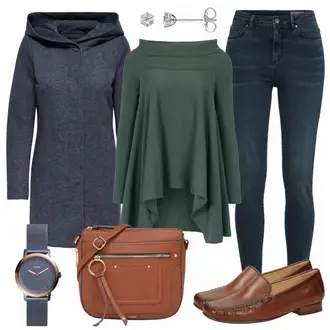 Outfit mit Rot Sommer Schuh Sioux "Casual"
