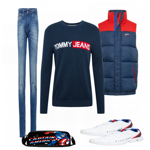 Schuh Sneaker Tommy Jeans kombinieren