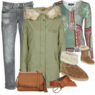 Outfit met Desigual "Outfit voor de winter"